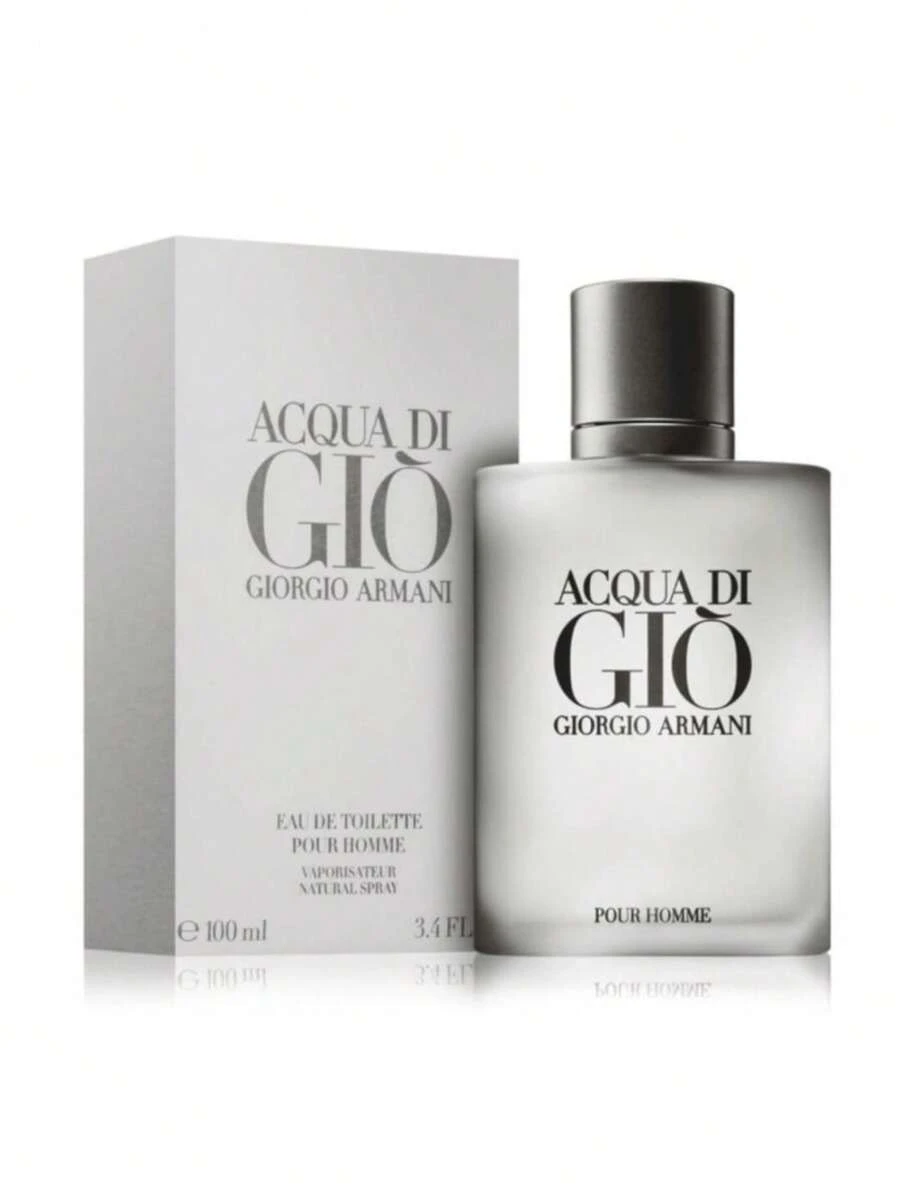 Perfume Giorgio  Acqua di Gio EDT 100ml Hombre Notas Bergamota Almizcle Cítricas - Multicolor - Ver 1