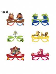 12 sztuk tematycznych rekwizytów do fotobudki na imprezę, w tym postacie z Toy Story, takie jak Woody, samochody, smutek, odpowiednie na urodziny, przyjęcia dla mężczyzn i kobiet, imprezy plenerowe, spotkania rodzinne, nie wymaga prądu, świętowanie