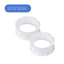 2 Stücke Silikon Ohrtunnel flexible Ohrplugs Stretcher Expander doppelt geflanscht Flesh Ohrpiercing Schmuck für Frauen und Männer