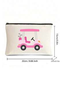 Golf Personalized Bag,Makeup Bag, Golf Country Club Accessory Bag, Golf Makeup Bag,Golf Team Wristband, Golf Lover Gift, Zipper Bag, Coin Purse, Pencil Case, Valentine'S Day Gift For Her, Perfect For Shopping, Dating, Vacation, Travel, Festival, Party Or As A Gifttravel Essentials Vacation Summer Holiday Back To School School Stuff Bag For School Wash Bag Travel