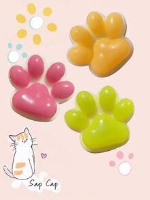 1 件可爱减压模拟硅胶挤压猫爪、挤压玩具、慢回弹、缓解压力、Taba Squish Sticky、弹性大挤压、坐立不安玩具、便携式挤压玩具，非常适合放在办公桌上和外出时放松，Tabas 柔软玩具，有趣和棘手的感官游戏，非常适合圣诞节、万圣节和生日礼物，使其成为理想的节日礼物、生日派对礼物。