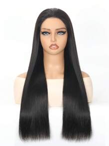 Peluca de cabello humano con encaje transparente sin pegamento de 5x5 pulgadas, cabello virgen de alta densidad al 150% para mujeres