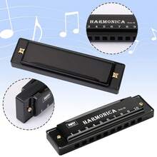 Chromatic Harmonica C With Case For Beginner Gift With Case Harmonica Key Of C 10 Hole