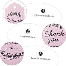 100pcs/Set White Blank Kraft Paper Gift Wrapping Tag With Scalloped Edge, Suitable For Wedding, Birthday Party Decor, Baking Cookie Packaging Label - Multicolor - View 12