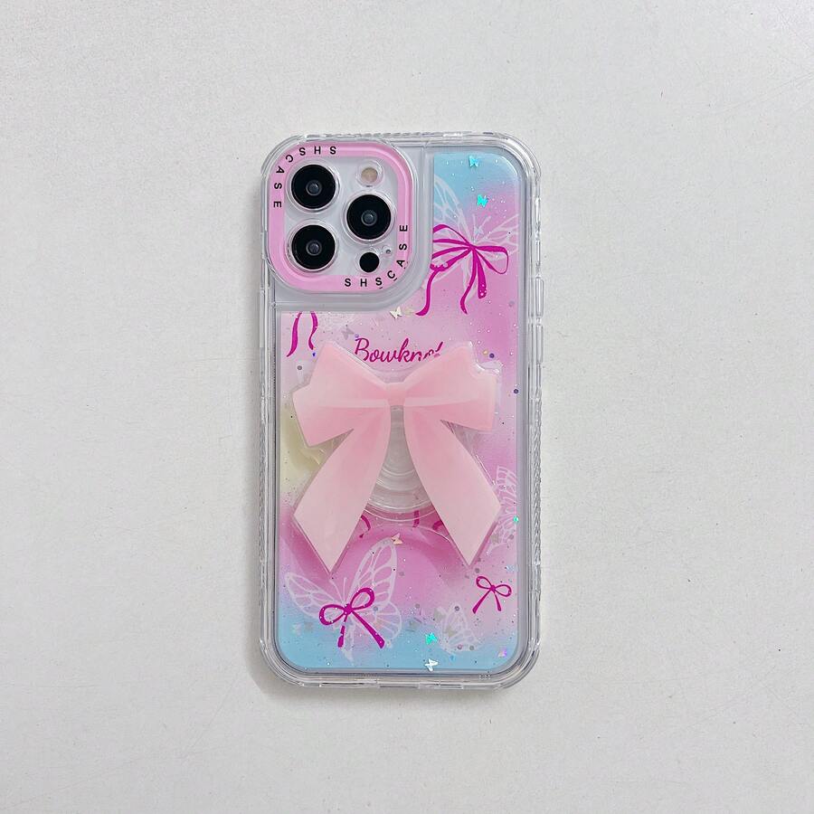 MY020 CASE COVERS WITH BOW AND SHRIMP SHS CASE - 粉色 - 查看 1