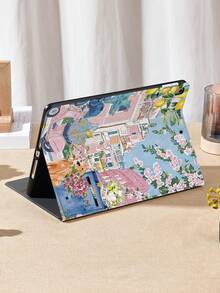 Lolita 艺术风景拼贴图案平板电脑保护壳适用于 iPad 7/8/9/10.2 英寸、iPad 第 10 代、iPad (A16) 11 英寸第 11 代 2025、Kindle Paperwhite 第 12 代 2024、Kindle（第 11 代）2022 年发布和 Galaxy Tab，具有自动睡眠/唤醒功能 - 彩色 - 查看 3