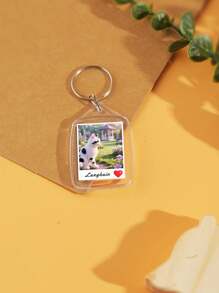 1 pièce Porte-clés personnalisé avec photo et texte, porte-clés acrylique personnalisé, porte-clés de couple personnalisé, anneau porte-clés photo. Cadeau pour la Saint-Valentin, anniversaire, anniversaire de couple. Multi-fonctionnel, ornemental, réutilisable, exquis, élégant, de haute qualité, coloré, moderne, personnalisé, unique. Cadeau idéal pour lui, elle, petit ami, papa, petite amie, maman, famille, amis, salon de thé, maison, jardin, bureau, pour les anniversaires, la Saint-Valentin, la fête des mères, les anniversaires, la fête des pères, la remise des diplômes, les mariages, le pendaison de crémaillère