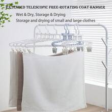 2025 New Japanese Multi-Function Foldable Retractable Drying Rack, Towel Rack, Wrinkle-Free Anti-Wind Quilt Drying Rack, Towel Rack, Foldable Retractable Clothes Hanger, 5-Tier Extendable Towel Rack For Underwear & Clothes Rotation - Multicolor - View 2