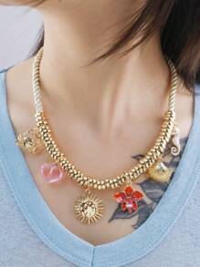 Collar multicapa para mujer - Presenta diseños de cangrejo, corazón, floral, sol, concha, caballito de mar, con estilo de playa/resort elegante y versátil