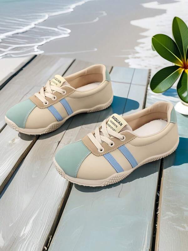 Summer's Popular New Women's Flat Shoes, Dopamine-Style Breathable Upper, Mary Jane Casual Shoes, Lolita Cute Flat Casual Shoes, Lightweight And Breathable, One-Step Lace-Up Closed Casual Shoes, Versatile And Lightweight, Suitable For Daily Wear, Fashionable And Multi-Functional