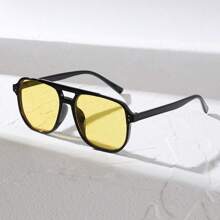A Pair Of Men's Extra-Large Acrylic Framed Fashionable Glasses
