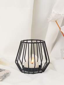 1个/2个北欧风简约金属烛台，北欧浪漫烛台，婚礼餐桌装饰，客厅和餐厅餐桌装饰，晚宴，家居礼物，生日礼物，毕业礼物 - 彩色 - 查看 1