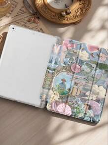 Protective Case Compatible With IPad Air 11-In.(M2)-2024/2025,IPad 10th Generation ,IPad 9th/8th/7th Generation 10.2 Inch Cover ,Compatible With Samsung Galaxy Tab S6 Lite 10.4 Inch,With Auto Wake/Sleep,Four Corners Anti-Fall,Built-In Pen Tray