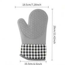 3/2/1pc [材质]微波炉烤箱耐热手套-耐热防烫，加厚高温保护，适用于烘焙和烹饪，（盘子处理手套） - 灰色 - 查看 8