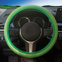 10pcs Pink Leather Steering Wheel Cover For Women Cute Car Accessories Set With Seat Belt Covers Car Coasters Bling Start Button Ring Air Vent Clip