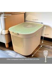 猫砂盆 全封闭 除臭 顶装 超大 防溅 猫砂盆 猫砂盆 猫厕所 猫用品