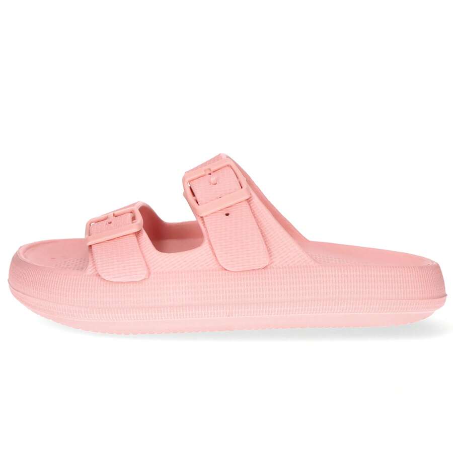 Lightweight Double-Strap Slide Sandals – Non-Slip Foam Comfort Slides For Women - Rose - View 1