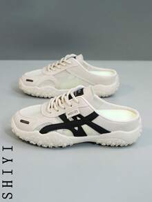 Fashion Versatile Casual Minimalist Breathable Backless Athletic Sneakers