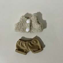 全新 2 件套娃娃装饰，可爱背心 + 短裤套装，配套毛绒娃娃配饰套装 - 彩色 - 查看 16