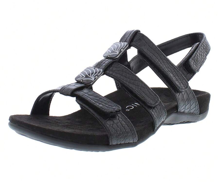 Vionic Amber Womens Shoes - Đen/Lea - Xem 1