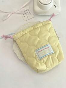 1 PC Cute Candy Colored Pink Blue Stripe Heart-Shaped Quilted Girls Drawstring Bag Instant Camera Storage Bag Skincare Makeup Bag Make Up Pouch Cosmetic Bag Multi-Function Portable Underwear Clothing Storage Bag Sanitary Napkin Bag,Travel Essential Storage Set For Short Trips,University Room Decoration Bedroom Decoration Storage Bag Travel Storage Bag Travel Essential Items Valentine's Day Gift,Makeup Bag,Make Up Bag,Makeup Bags,Cosmetic Bag,Makeup Organiser,Travel,Makeup Pouch,Bag,Vanity,Make Up Pouch,Travel Essentials,Pouch Bag,Travel Essential,Vanity Accessories,Small Makeup Bag,Makeup Pouch,Cosmetic Bag,Travel Essential,Large Capacity,Large Makeup Bag,Christmas Gifts,Pouch,Travel,Gifts For Women Travel Essential,Pouch,Clutch / Small Handbag, Makeup Organizer,Makeup Organize,Pouch,Brush Holder,Mini Pouch,Large Capacity Pouch,Gifts For Women,Christmas Gifts,Gift Ideas For Women