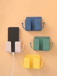 1 szt. Pilot ścienny, schowek na pilota do telewizora, uchwyt do ładowania telefonu komórkowego przy łóżku, stojak do przechowywania