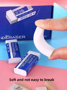6/12/20 Pack Pencil Erasers, Rectangular White Erasers For School Office, Art Erasers For Drawing, Christmas Gifts, School Supplies,Back To School