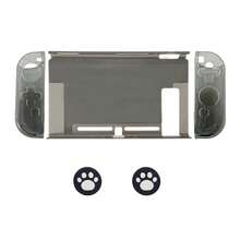 2pcs Switch Controller TPU Grip Covers + 1pc PC Host Protective Case + 2pcs Joystick Cap Set For Nintendo Switch, Anti-Pressure, Anti-Fall, Anti-Scratch - Multicolor - View 1