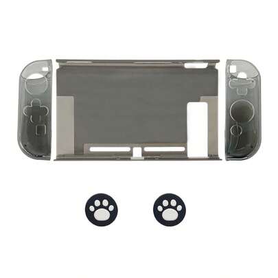 2pcs Switch Controller TPU Grip Covers + 1pc PC Host Protective Case + 2pcs Joystick Cap Set For Nintendo Switch, Anti-Pressure, Anti-Fall, Anti-Scratch