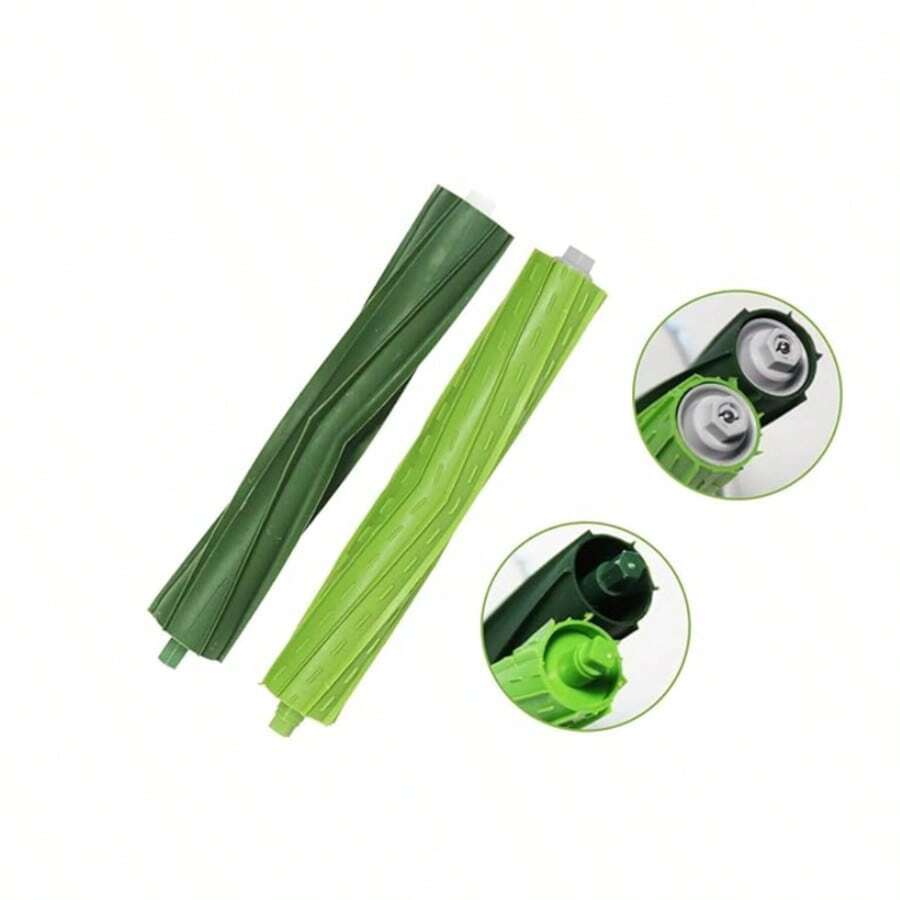 替换刷辊适用于 IRobot I E J 系列、I7 I7+ I3 I3 I3 I4 I6 I6+ I8 I8+ Plus E6 E7 J7 J7Plus 吸尘器备件橡胶刷 - 綠色 - 查看 1