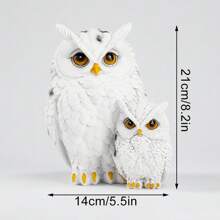 Charming Decor, Hand-Painted Resin Owl Statue - Bird Repellent For Garden, Lawn & Patio Decor Perfect Gift For Owl Enthusiasts