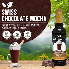Syruvia Swiss Chocolate Mocha Syrup - 25.4 Fl Oz Premium Coffee Flavoring Syrup - Kosher Coffee Syrups, Gluten Free, No Coloring, Perfect For Drinks, Soda, Shakes, Desserts, And More. - 25.4 Fl Oz - View 3