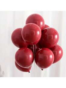 10/20/30/50pcs 10-Inch Ruby Red Pomegranate Latex Balloon-Perfect For Weddings, Engagements, Birthdays, Etc.-Multifunctional Decoration For Living Rooms, Bedrooms And Parties