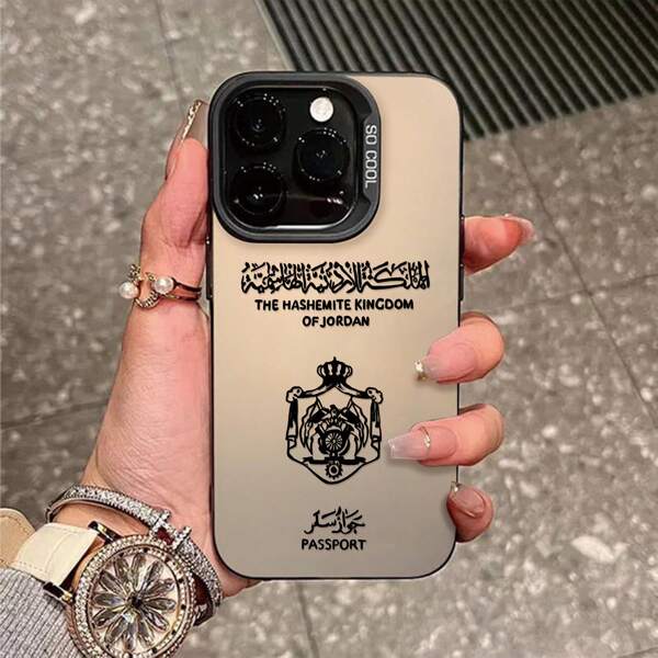 HANCAI Capa para celular tipo passaporte de viagem compatível com 16, 15, 14, 13, 12, 11 Pro Max, com capa traseira fosca antiderrapante.