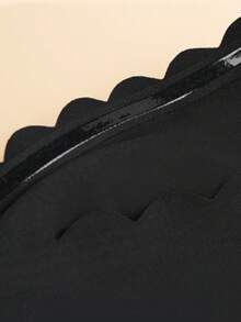 2pcs Women Strapless Plain Color Tube Top Bra, Comfortable Breathable Dress Bra, 1/2 Cup - Black - View 6