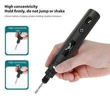 Handheld Mini Electric Grinder Polishing Sanding Machine, Complete Set With Small Electric Drill And Carving Tool For Jade, Wood Sculpture Tools