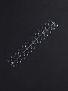 透明圆形指甲油色卡展示轮，带粘性封口 - 可重复使用，适用于美甲沙龙展示、DIY练习和美甲师培训，必备美甲收纳工具 - 無色 - 查看 7