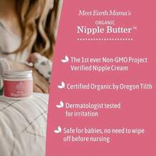 Earth Mama Organic Nipple Butter |   Nipple Cream  For Breastfeeding |   Postpartum Essentials For Nursing |   Non Lanolin Nipple Cream, 2-Fluid Ounce - 2 液體盎司(1 包) - 查看 6