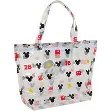 Disney Sac de Courses avec Fermeture Éclair "Beach" - Grand Sac de Femme, Décontracté et Élégant avec Poignées Confortables - Sac de Courses avec Design ou Idéal pour Faire du Shopping ou à la Plage - Blanc - Voir 2