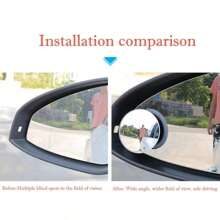 Car-Mounted Borderless Small Circular Rearview Mirror, High-Definition Blind Spot Observation Mirror For Vehicles