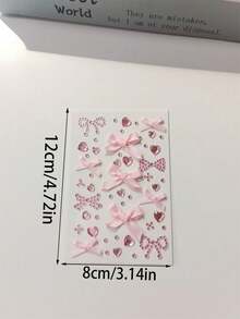 1/2/5/10 件！这些圣诞蝴蝶结水钻贴纸饰有可爱的心形和蝴蝶结图案，非常适合节日派对、Cosplay 和拍照。闪耀的水钻和精致的蝴蝶结细节，为您的造型增添一抹甜美迷人的气息。易于粘贴，是圣诞节和其他庆祝活动中打造迷人脸部艺术的理想之选。