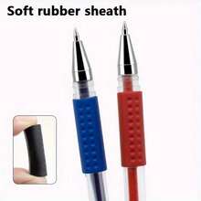 20/PIEZAS Bolígrafo neutro de 0.5, usado para firmas de oficina, bolígrafo de carbón negro para estudiantes, bolígrafos de tinta a base de agua roja y azul, y bolígrafo de tinta.