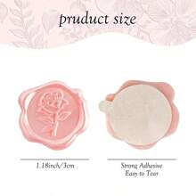10 pezzi di adesivi per ceralacca rosa/oro a forma di rosa, adatti per inviti di nozze. Sono facili da usare e hanno una buona adesione. Adesivi per buste con rose, accessori per inviti di matrimonio, forniture scolastiche, back to school