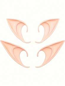 4 Pairs /8 Pieces Of Fashionable Fairy Elf Ears, Fake Ear Makeup Short And Long, Fairy Vampire Elf Halloween Latex Ears, Christmas Party Halloween Gifts