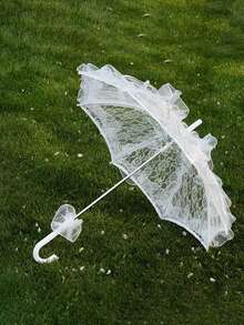 1把优雅白色蕾丝伞，适用于婚礼、浪漫新娘蕾丝阳伞，是摄影棚道具、婚礼仪式、派对、新娘送礼会、生日、单身派对、春夏精选、伴娘礼物、房间、卧室装饰、海滩、旅行、男士、女士、度假、可爱小物、母亲节礼物、卧室装饰、花园、厨房装饰、夏季、海滩、旅行必备、房间装饰、软萌玩具、毕业季等场合的完美之选。 - 彩色 - 查看 9