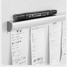 1 PC Non-Perforated Aluminum Alloy Sliding Ticket Holder, Restaurant Order Holder, Kitchen Order Holder, Office File Folder, Memo Storage, Invoice Holder, Wall-Mounted Takeout Receipt Organizing Rack, Suitable For Takeout, Waiter's Bill Holder, Restaurant, Kitchen And Food Truck Bill Holder.