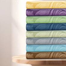 Lux Decor 6-Piece Paisley Bed Sheets High GSM Brushed Microfiber Sheets - Elevate Your Sleep Experience With 16-Inch-Deep Pocket Bedding Sheets & Pillowcases- Back To School- Graduation Gift- All Sizes Available-, Valentine's Day Bedroom, Spring Bedding Refresh, Guest Room Essentials, Dorm Room Bedding, Premium Bed Linens, Easy Care Sheets, Hypoallergenic Fabric, Year-Round Comfort, Master Bedroom Update, Matching Bedding Set, Hotel Quality Linens - 灰色 - 查看 9