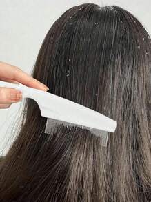 2 piezas/1 pieza (grande o pequeño) Peine fino antifcaspa de dientes extra juntos, limpiador cabelludo, herramienta para eliminar piojos, pasadores para el cabello, accesorios para el cabello, útiles escolares