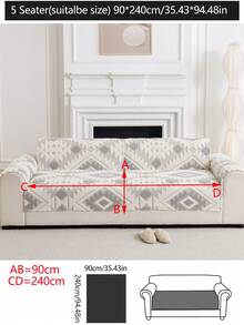 1件装四季通用沙发垫套，加厚保暖绒面沙发垫，现代简约防滑沙发套，防尘可水洗，柔软舒适，不易褪色，宠物友好，适用于L型沙发和1/2/3/4人座沙发，适合卧室、办公室、客厅等场所。