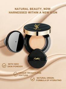 Yves Saint Laurent Yves气垫粉底液（墨水系列），柔焦哑光妆效，SPF 33/PA++，全天持久无瑕遮瑕，控油，提亮肤色，长效保湿。净重0.49盎司/14克，色号#20。 - 0.49 oz.-14g #20 - 查看 4